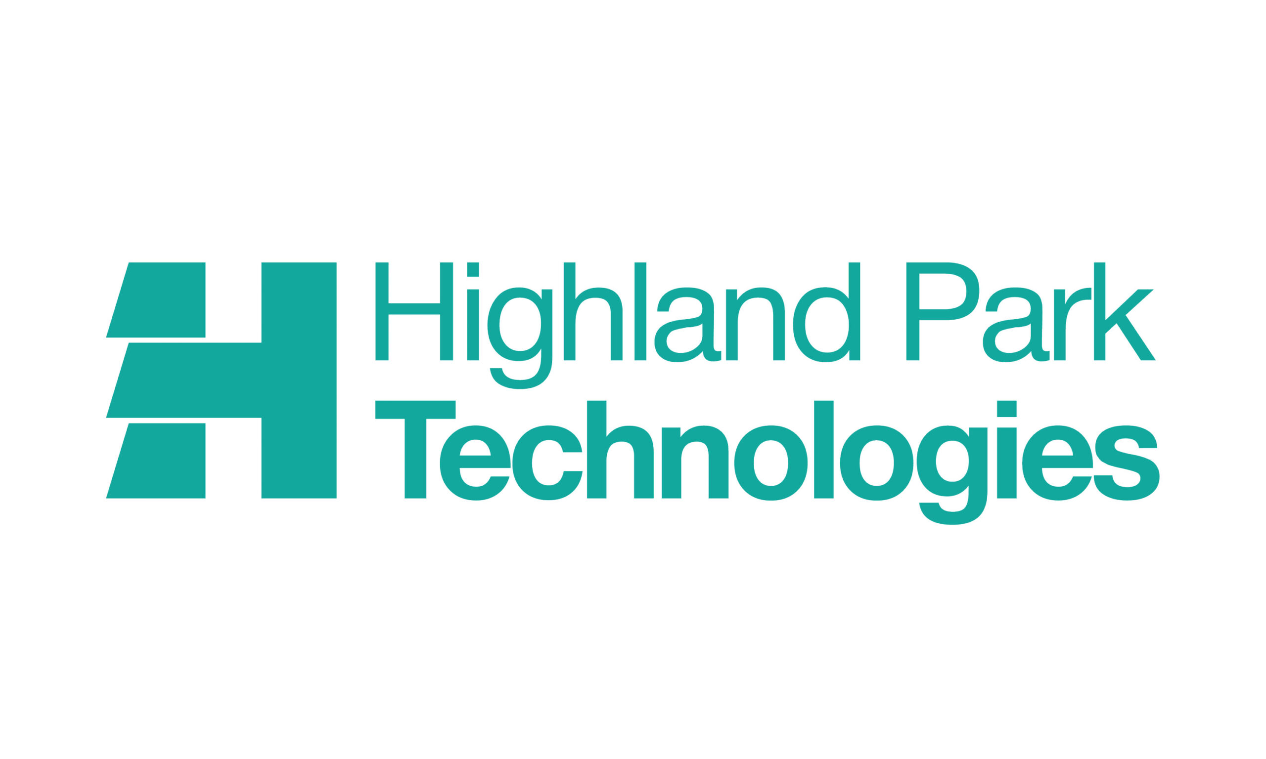 In teal font reads "Highland Park Technologies" on the left of which is a teal H logo.