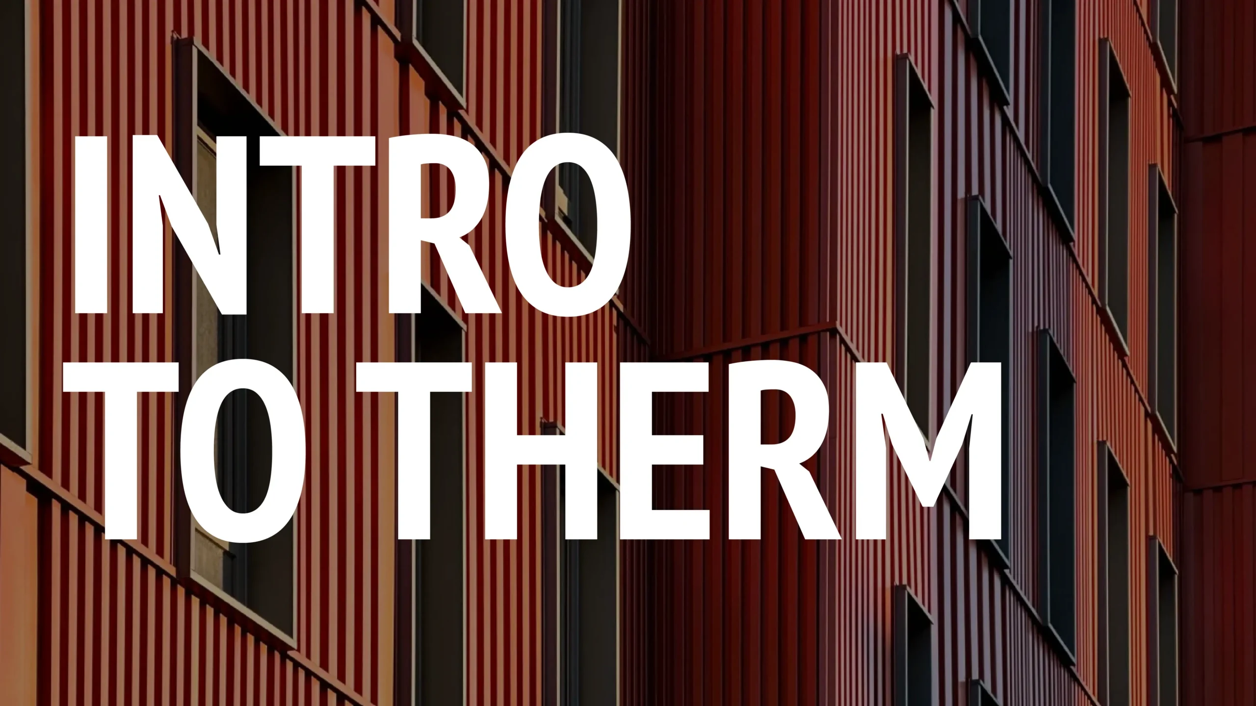 Introduction to THERM starting on June 23rd, 2026