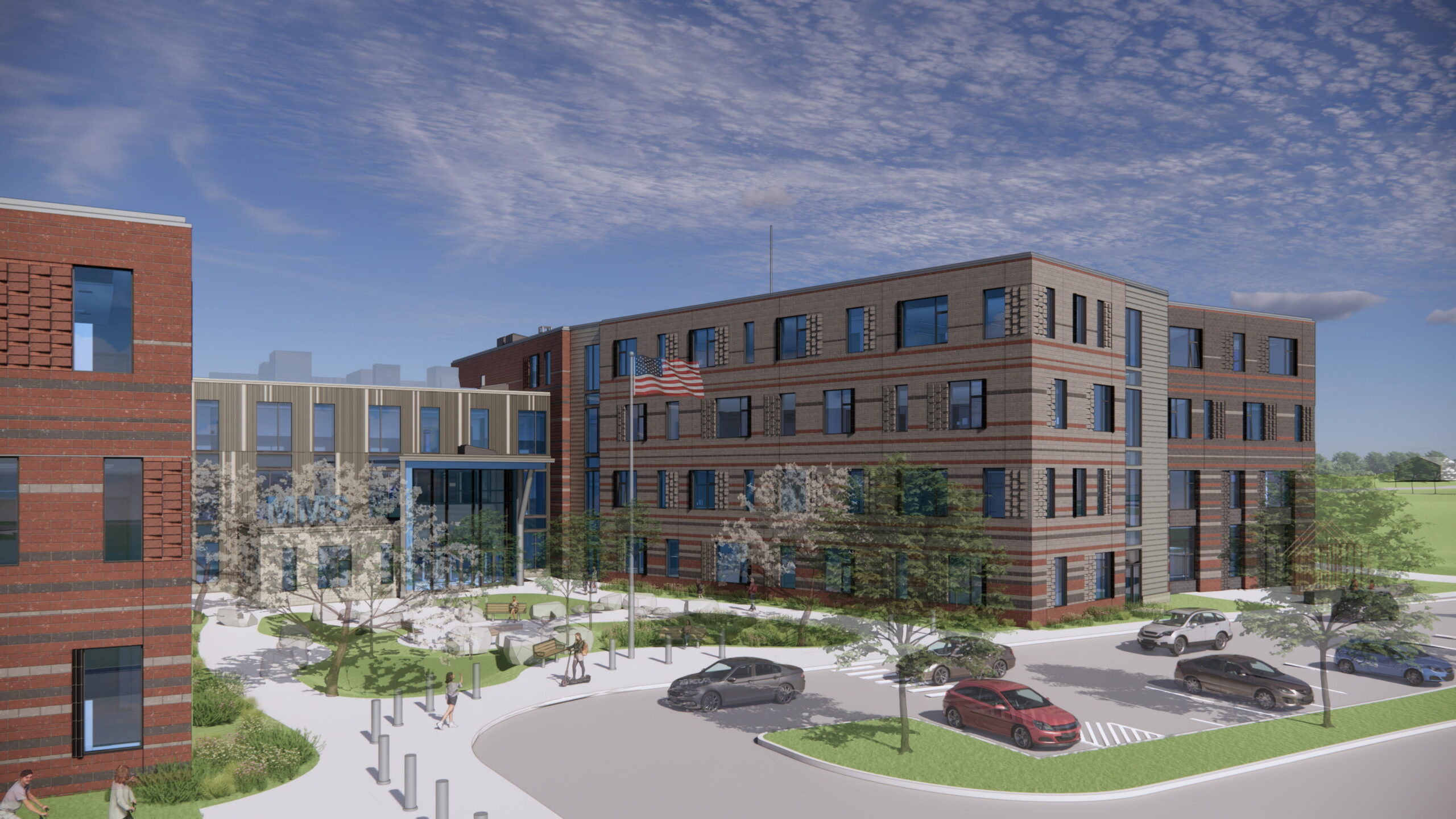 Middletown Middle High School: Exterior - MS Courtyard